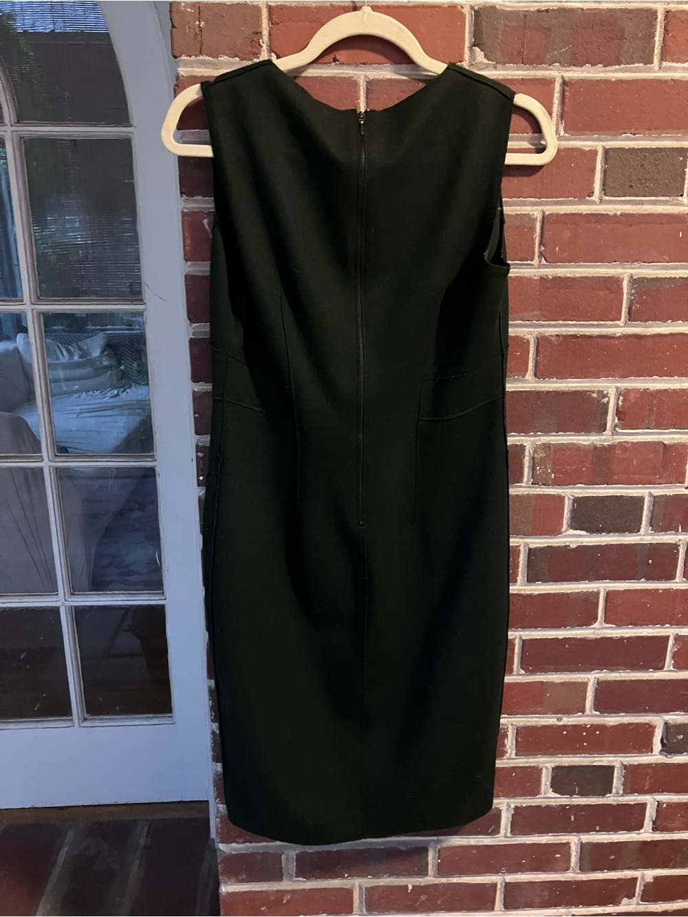 Deep forest green Wool dress by Ellie Tahari - Picture 3 of 5